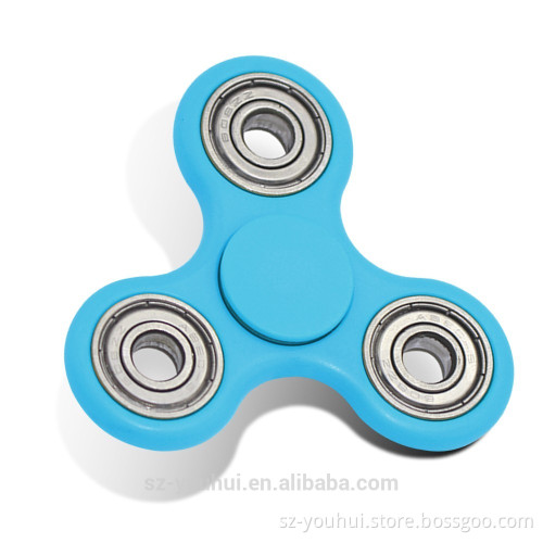 2017 Hot Sale light Toys 3 Bar Plastic Caps Finger Fidget Spinner